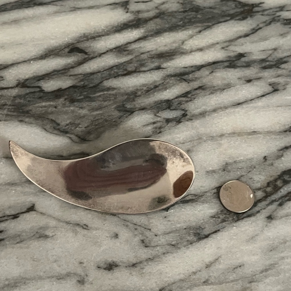 Large Artesian Vintage Silver Signed Kim Mod Scoo… - image 2